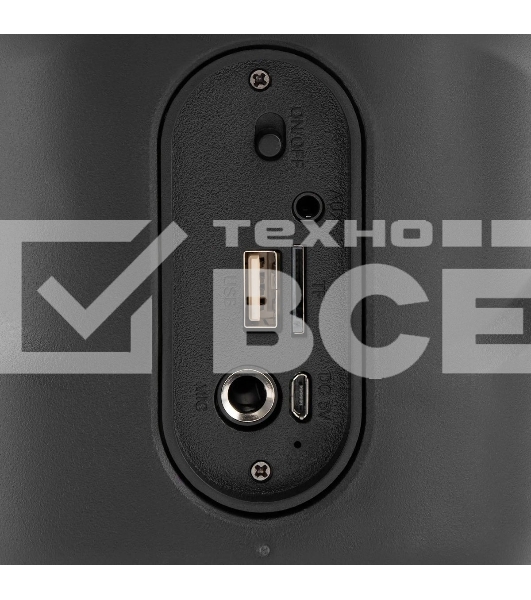 Колонка портативная Hyundai H-PS1005 черный 20 Вт 1.0 BT 10м 1800mAh