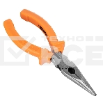 Длинногубцы Sparta Classic, 160 мм, прямые шлифованные, пластмассовые рукоятки, фото2