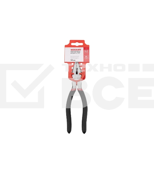 Плоскогубцы комбинированные Rexant 180 мм, обливные рукоятки