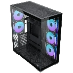 Корпус ATX Eurocase M4801 black, без БП, закаленное стекло 2 стороны, фото5