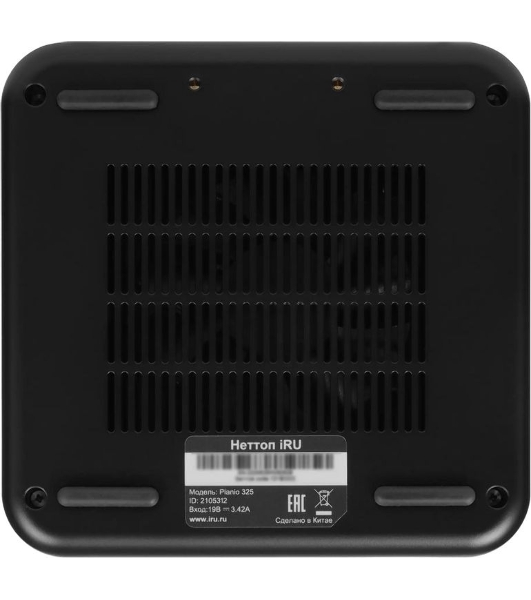 Неттоп IRU Planio 325 Ryzen 5 3500U (2.1) 8Gb SSD256Gb Vega 8 без ОС GbitEth WiFi BT 65W черный (RUS) (2180213)