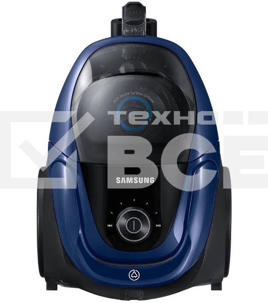 Пылесос Samsung VC18M3120VB синий, 380/1800 Вт, уборка сухая, пылесборник контейнер 2 л