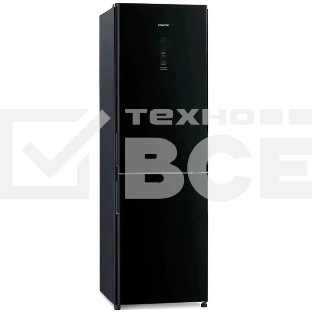 Холодильник Hitachi R-BG410PUC6X GBK черный двухкамерный 215/105л морозилка снизу, No Frost
