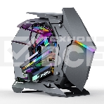 Компьютерный корпус JONSBO MOD-3 Mini Gray без БП, боковые панели из закаленного стекла, mini-ITX, micro-ATX, серебристый, фото 1