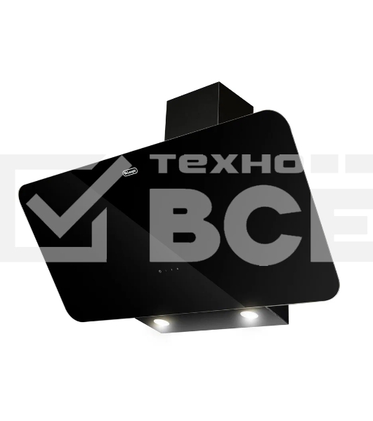 Наклонная стеклянная кухонная вытяжка DeLonghi Arco 908 NB