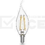 Лампа филам. Gauss Filament 11Вт цок.:E14 свеча 220B св.свеч.бел.нейт. CF35 (упак.:10шт) (104801211), фото2