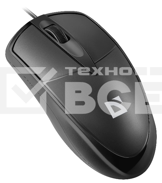 Мышь проводная Defender Trace MB-989 черный, 1000 dpi, USB, кнопки - 3