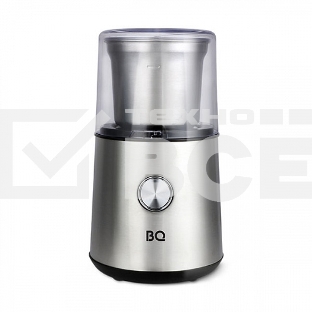 Кофемолка BQ CG1003, 200 Вт, 85 г максимальная загрузка, стальной/черный