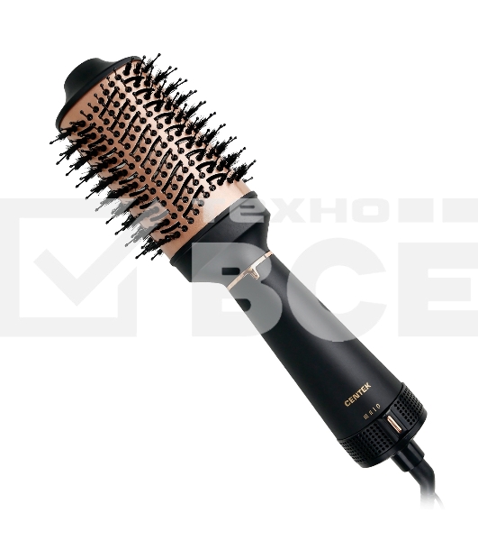 Фен-щетка Centek CT-2062 1200 Вт золото/чёрный