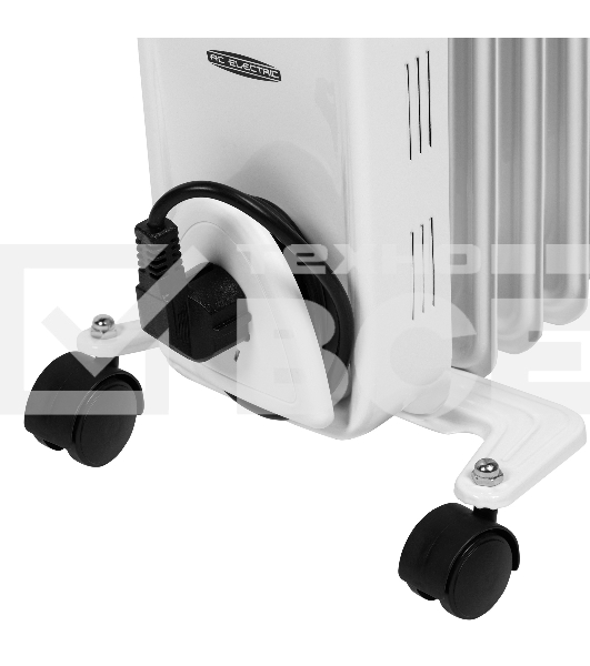 Масляный обогреватель AC ELECTRIC AOH/BM-11BW 2200 (11 секций) белый, 2200 Вт, 27 м2, термостат