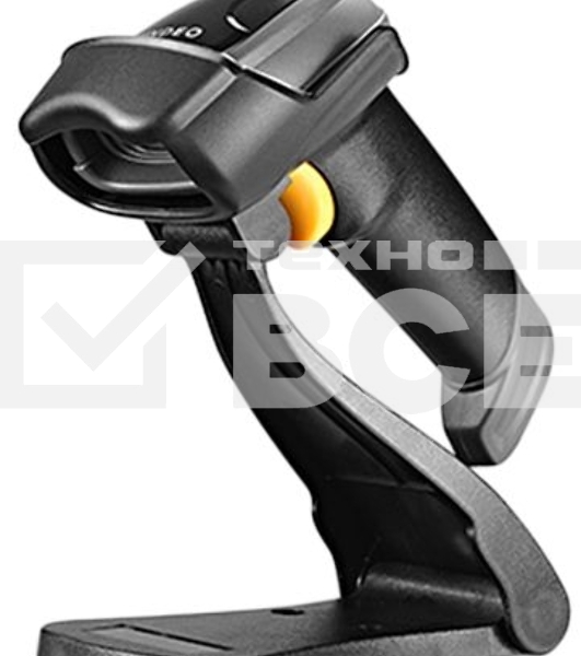 Сканер штрих-кода ручной Mindeo 2D MD6600-SR 2D имидж, проводной, 100 скан/сек , USB с подставкой, чёрный