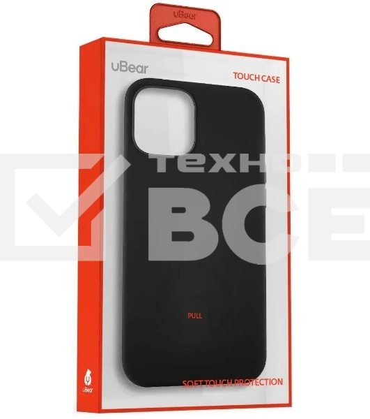 Чехол (клип-кейс) UBEAR Touch Case, для Apple iPhone 12 mini, черный [cs61bl54th-i20]