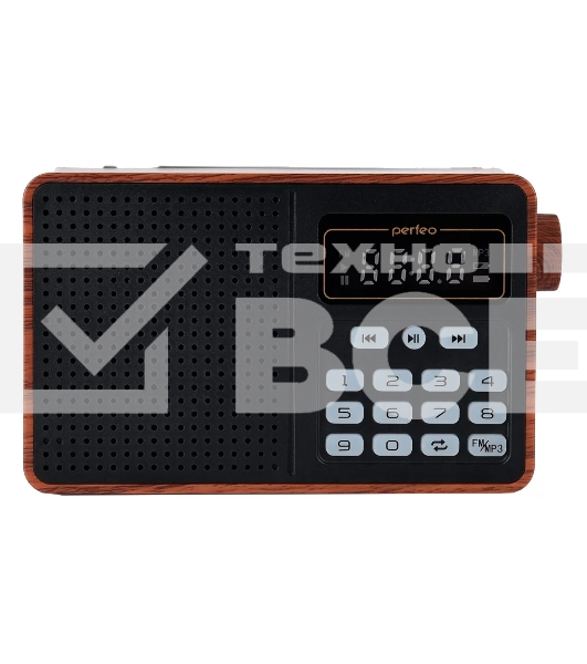 Радиоприемник PERFEO (PF_D0573) ALPINIST, коричневый