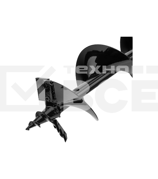 Шнек для грунта Denzel ER-150, диаметр 150 мм, длина 800 мм, соединение 20 мм, съемный нож