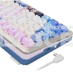 Клавиатура Redragon Flekact Pro гибридная, USB Type-A, Bluetooth, радиоканал, фиолетовый, фото3