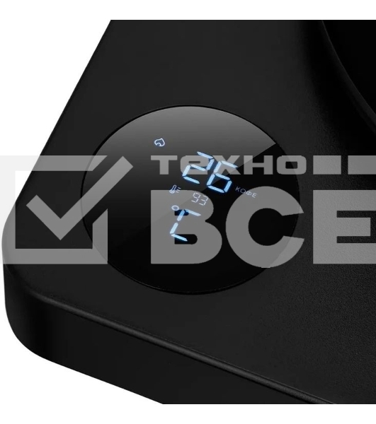 Чайник электрический Kitfort КТ-6726 1л. 1200Вт черный/дерево корпус: нерж.сталь/пластик