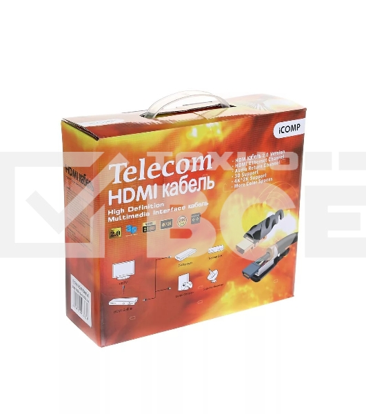 Кабель HDMI-HDMI 20M V2 TCG200F-20M TELECOM
