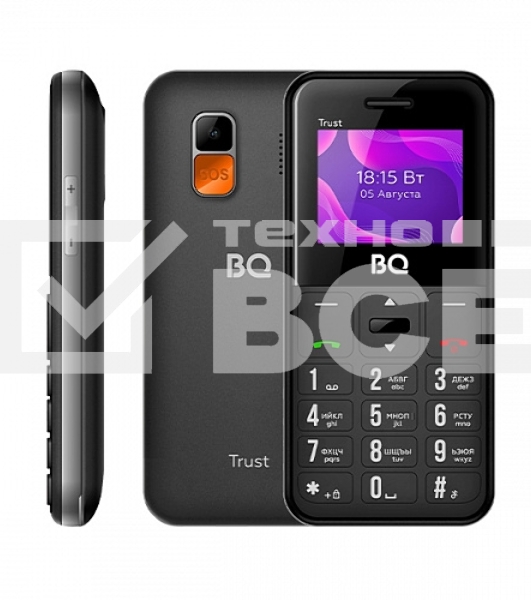 Мобильный телефон BQ 1866 Trust черный MTK6261