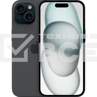 Смартфон Apple iPhone 15, 6/128Gb, черный