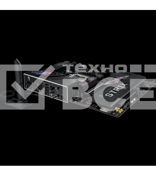 Материнская плата ASUS ROG STRIX B850-E GAMING WIFI, AM5, AMD B850, 4xDDR5, 4xSATA, 5xM.2, 1xPCI-E 5.0 x16, 1xPCI-E 4.0 x16, 1xRealtek 5Gb Ethernet, 1xUSB-C 4, 1xUSB-C 20Gbps, 6xUSB-A 10Gbps, 4xUSB-A 2.0, 3x3.5 мм, 7.1, ATX