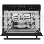 Духовой шкаф компактный встраиваемый с СВЧ Weissgauff OE 446 Black Edition чёрный, фото3