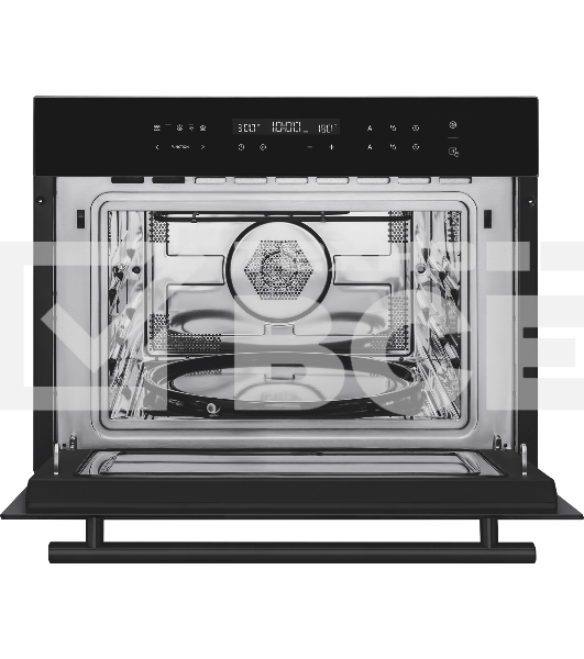 Духовой шкаф компактный встраиваемый с СВЧ Weissgauff OE 446 Black Edition чёрный