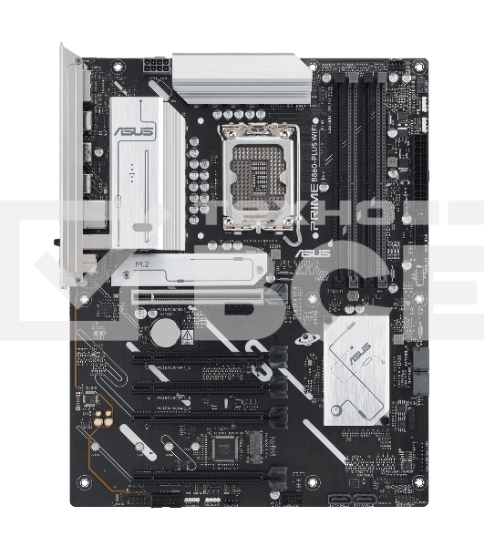 Материнская плата ASUS PRIME B860-PLUS WIFI, LGA 1851, Intel B860, 4xDDR5, 4xSATA, 2xM.2, 1xPCIe 5.0 x16, 4xPCIe 4.0 x16, 2xUSB-C, 4xUSB-A 3.2 Gen 1, 2xUSB-A 3.2 Gen 2, 1xHDMI, 1xDP, 1x2.5Gb LAN, 7.1, ATX