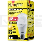 Лампа светодиодная Navigator 71 296 NLL-A60-12-230-2.7K-E27 (Standard) 12 Вт грушевидная 2700К тепл. бел. E27 900лм 176-264В, фото2