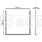 Светильник светодиодный универсальный Gauss LED ДВО 30 Вт MiR 3000 Лм 4000К 595х595х50 мм IP40 матовый аварийный с БАП, фото3
