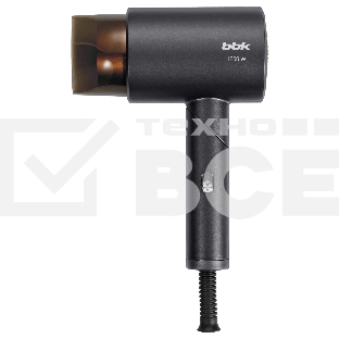 Фен BBK BHD1204 графит, 1200 Вт, компактный