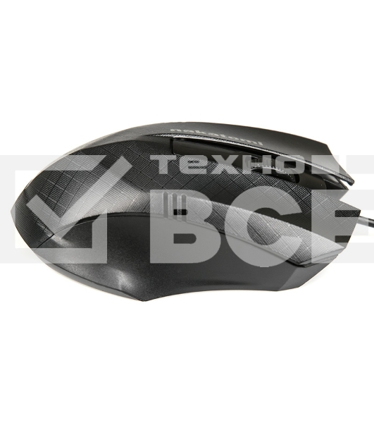 Мышь проводная Nakatomi MON-04U черный, 800 dpi, USB, кнопки - 3