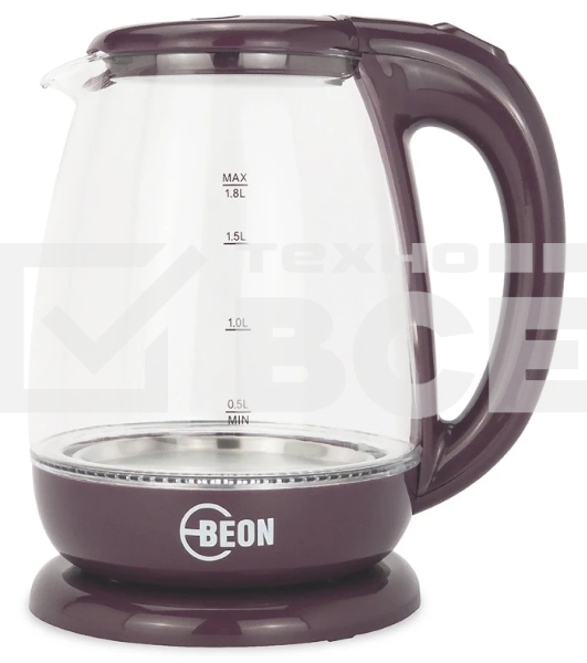 Чайник электрический BEON BN-3046 бордовый