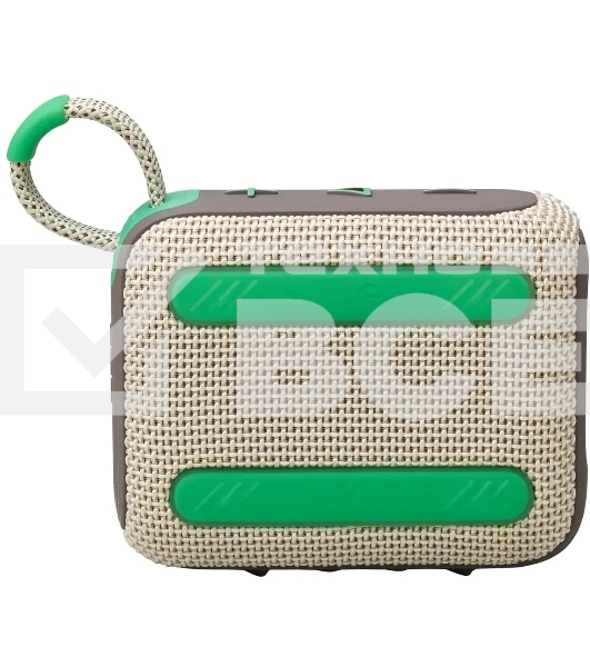 Портативная акустика JBL Go 4 бежевый/зеленый 4.2W 1.0 BT 850mAh