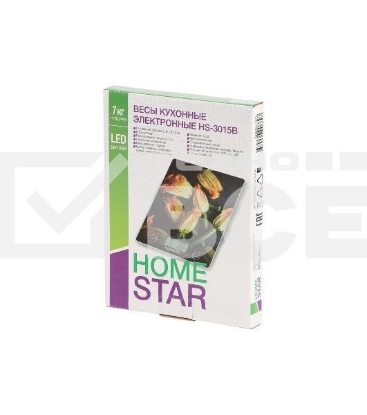 Весы кухонные электронные HomeStar HS-3015В 7 кг, (110057)