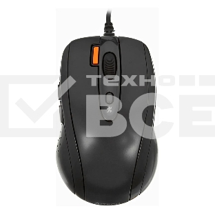 Мышь проводная A4Tech N-70FX черный, 1600 dpi, USB, кнопки - 7