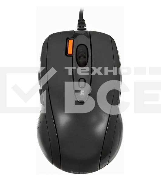 Мышь проводная A4Tech N-70FX черный, 1600 dpi, USB, кнопки - 7