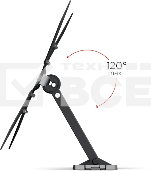 Кронштейн Holder LCD-5520-B черный '32”-55” (81-140 см), настенный, поворотно-выдвижной и наклонный