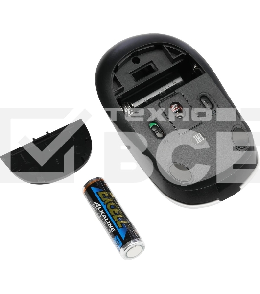 Мышь беспроводная A4Tech Fstyler FB12 белый/черный, 1200 dpi, радиоканал, Bluetooth, USB, кнопки - 3