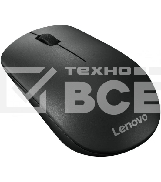 Мышь беспроводная Lenovo 400 черный, 1200 dpi, радиоканал, USB, кнопки - 3