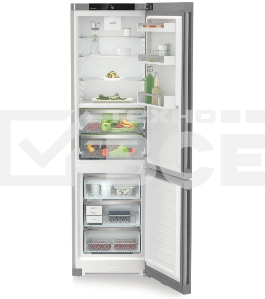 Холодильник Liebherr CBNsfc 57vi-22 001 серебристый двухкамерный 255/94л морозилка снизу