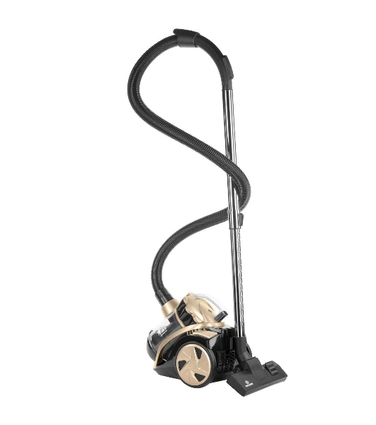 Пылесос Eurostek EVC-3002 черный/бежевый, 400/2200 Вт, уборка сухая, пылесборник контейнер 2.5 л