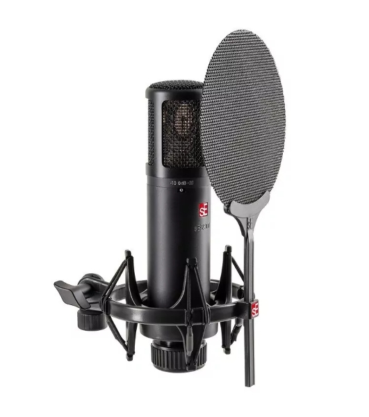 Микрофон конденсаторный sE Electronics SE 2300 20 Гц - 20 кГц, кардиоида, восьмерка, всенаправленная, комплектация: металлический поп-фильтр, держатель типа паук, резьбовой переходник на микрофонную стойку