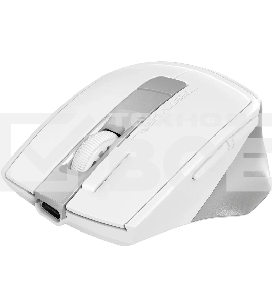 Мышь беспроводная A4Tech Fstyler FG45CS Air2 белый/серебристый, 2000 dpi, радиоканал, USB, кнопки - 7