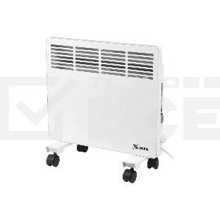 Конвектор MTX КМ-1000.1 белый, 1000 Вт, 15 м2, термостат