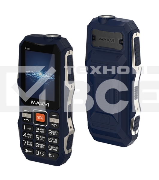 Мобильный телефон Maxvi P100 синий
