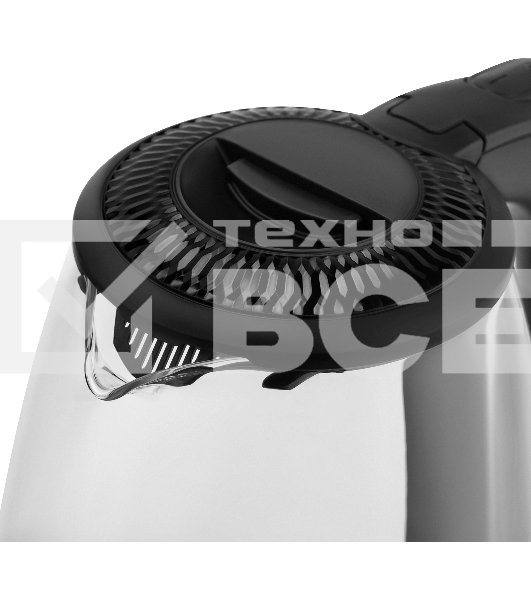Чайник электрический Vitek VT-7074 1.7л. 2200Вт прозрачный/черный корпус: стекло/пластик