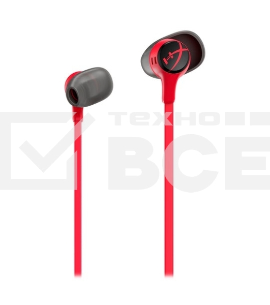 Наушники проводные HyperX Cloud Earbuds II красный