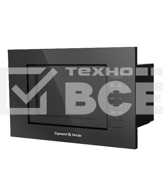 Микроволновая печь встраиваемая Zigmund & Shtain BMO 23 B чёрный, 20 л, 700 Вт, переключатели - сенсор