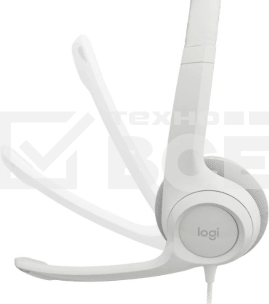 Наушники с микрофоном Logitech H390 белый 1.9м накладные USB оголовье (981-001288)