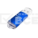Флеш диск Maxvi MP 8GB USB 2.0 blue, монолит с колпачком, металл + ABS пластик, фото 1